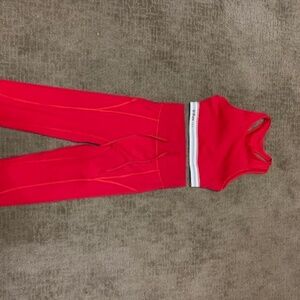 Wilson Red Legging and Sports Bra Set Size Small Brand New Never Worn